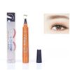 Eyebrow Pencil, Liquid Waterproof Eyebrow, Eyebrove Microbrading Pen, 4 Pieces Eyebrow 1 x 4 Pictures, Simulates Liquid Eyebrow with Clear Roots of Wild Eyebrow Color-01# Light Brown