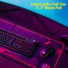 Deco Gear Gaming Desk 47" LED Waterproof PC Laptop Computer Table Workstation