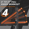 Adjustable Weight Bench Bench Press with Squat Rack Olympic for Home Gym Black