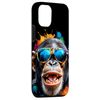iPhone 15 Pro Chimp Sunglasses Chimpanzee Monkey Funny Art Print Graphic Case