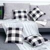 Versatile Buffalo Plaid 2'x6' Rug – Stylish Black and White Entryway Solution