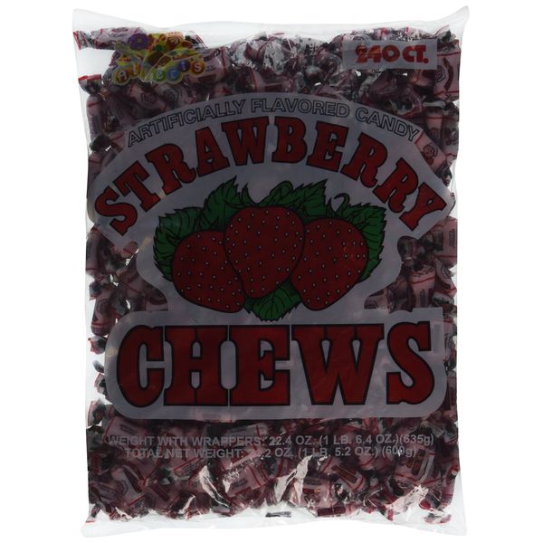 Albert's Fruit Chews - Strawberry Flavor 150 pounds (240 Candies)