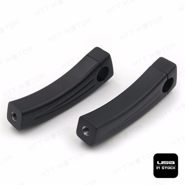 XKMT-5.5" Black Handlebar Pullback Risers Compatible With Universal Bikes (1" Bar) [B00YWCIIGA]