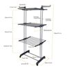 Folding Clothes Drying Rack Stainless Steel Laundry Rack Storage Stand Portable