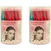 Savolina Eyebrow Razor, 60-Pack, Professional Beauty Tool, Pink