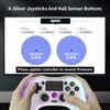 RALAN Wireless Controller with 8 Color Adjustable LED Lighting Compatible with PS4 Pro/Slim/for PS4 Controller Dualshock 4, with Headphone Jack for FPS Game （White）