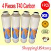 4 PC Omnipure T40 1/4" Post Inline Coconut Carbon Filter 10X2" RO CL10RO T/40-B