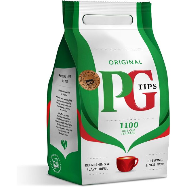 PG tips Compatible One Cup Everyday Tea Bags Bulk Pack Of 1100 Teabags for Catering, Birthdays, Office Tea Breaks and Afternoon Tea