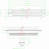 Futheda 10 x 9 Pin Male D Sub Male Adapter with Solder Contacts