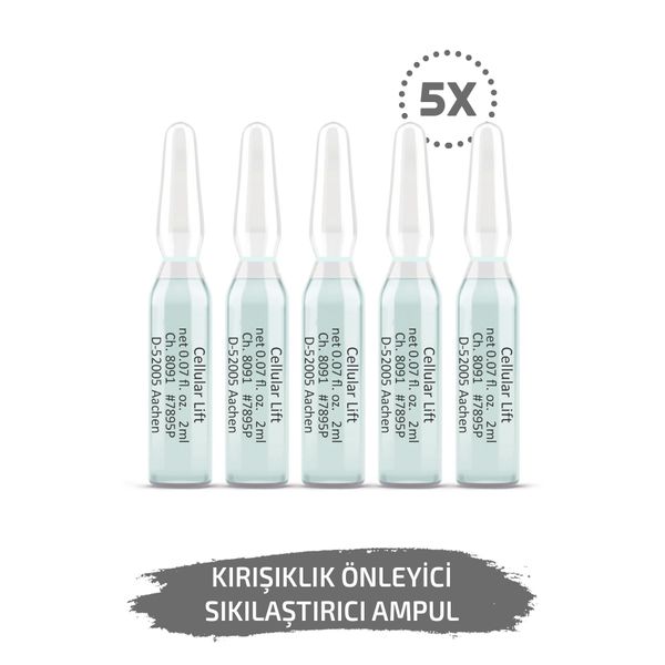 Kırışıklık Önleyici Sıkılaştırıcı Cilt Ampul 5 Adet Yaşlanma Karşıtı Dermaroller Dermapen Serum