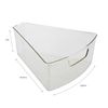 Kitchen Details 2 Pack Lazy Susan Bin | Triangular Pantry Organizer | Corner Cabinet | Handle | Spice Jars | Cans | Clear