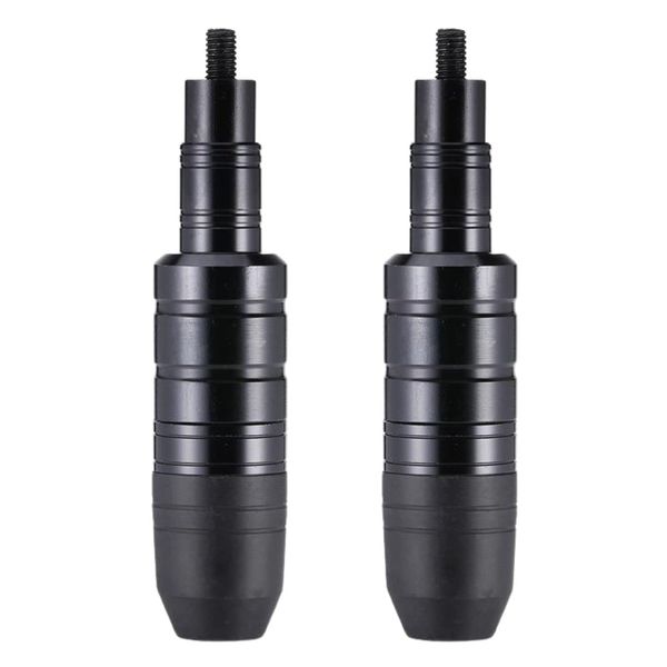 Teagle Bran Engine Guard, Muffler Guard, Slider Protector, Motorcycle Crash Frame, Universal Use, Left and Right Pair Set (Black)