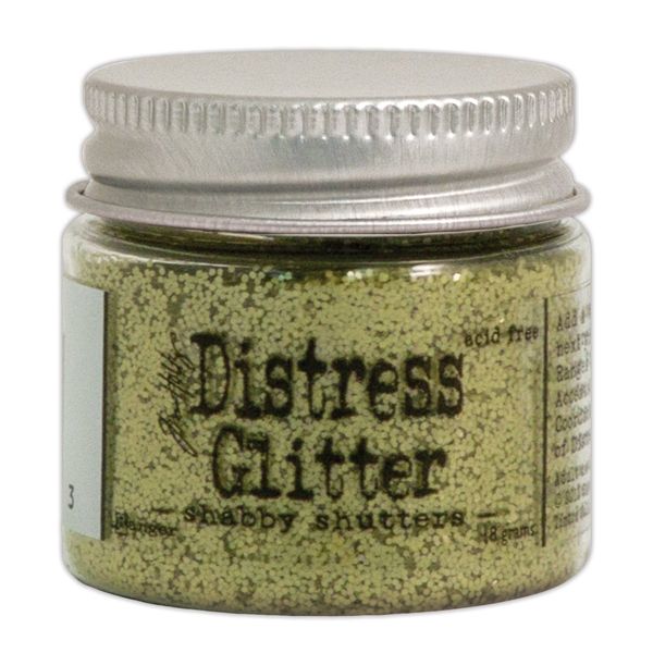 Distress Shabby Shutters Glitter, Green