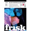 Frisk A4 Black Watercolour Paper Pad