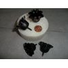 Vintage Black Metal Tapper Candle Holders for Crafts