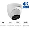 🔥 Lorex E841CD-E 4K Ultra HD Security IP Audio Recording Dome Camera 130ft 🔥