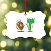 CafePress Brocoli Scroll Ornament 4" x 2.75"