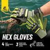 Cressi HEX Grip Gloves, Black, M