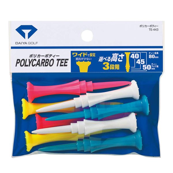 Daiya Golf TE-443 Golf Tee, Polycarbonate
