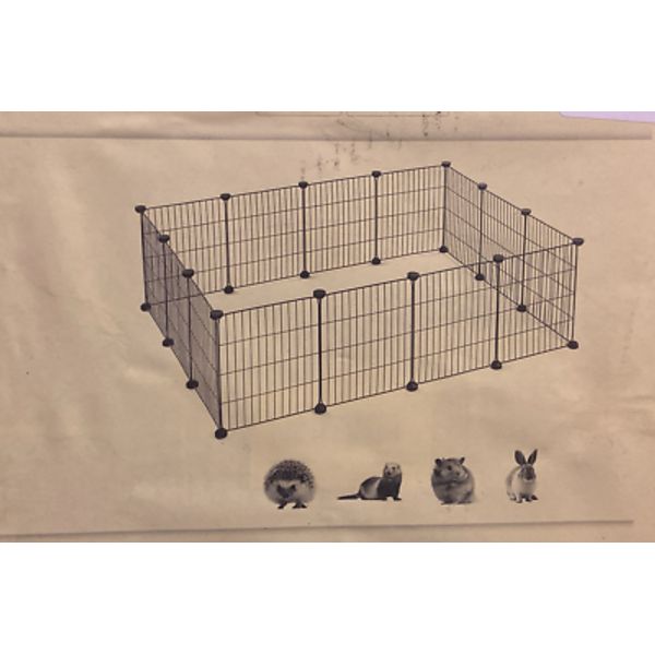 14 Panel Fence Dog Playpen Crate Pet Play Pen Exercise Puppy Kennel Cage Yard