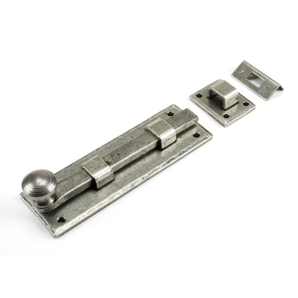 From The Anvil Pewter 6 Inch Straight Knob Bolt