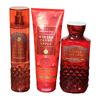 Winter Candy Apple 3 Piece Lot By Bath & Body Works