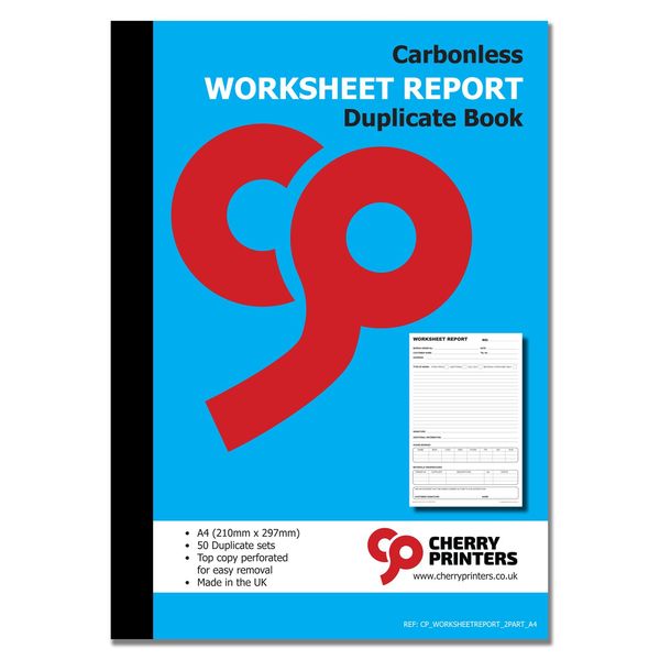 Carbonless NCR Worksheet Report Duplicate Book A4 50 Sets