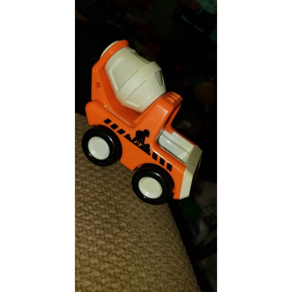 1987 Bandai Tonka Cement Mixer Truck Plastic Rattle Gravel Toddler Toy 5 1/2"