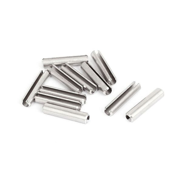 Uxcell M4x20mm 304 Stainless Steel Dowel Pins, Silver Tone, 10Pcs