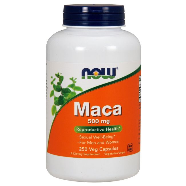 NOW Foods Maca 500 mg, 250 Veg Capsules