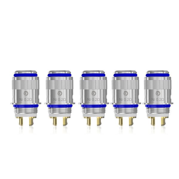 Joyetech - eGo ONE Series Exclusive Nickel/Titanium Coil Head, Set of 5 [For MOD with Temperature Control Function] Genuine Product VAPE Electronic Cigarette (Ni 0.2Ω)