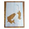 Gone Fishing Stencil Reusable Sheet for Arts & Crafts, DIY