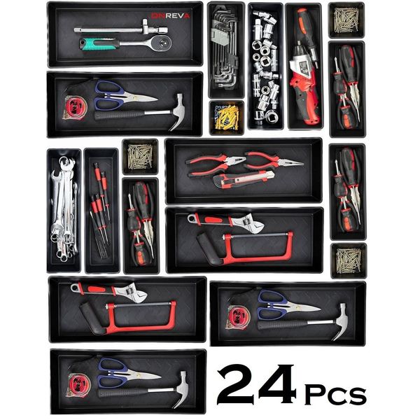 Tool Box Organizer tray set Storage Bins Rolling Toolbox Cabinet Drawer Dividers