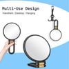 30x Magnifying Mirror Travel Handheld with Adjustable Handle Foldable for Makeup