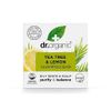 Dr Organic Tea Tree & Lemon Shampoo Bar, Purifying, Oily Roots & Scalps, NEW, Plastic Free, Natural, Vegan, Cruelty-Free, Paraben & SLS-Free, Organic, 75g
