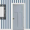 MyTinyWorld Dolls House Miniature Blue Mixed Striped Wallpaper