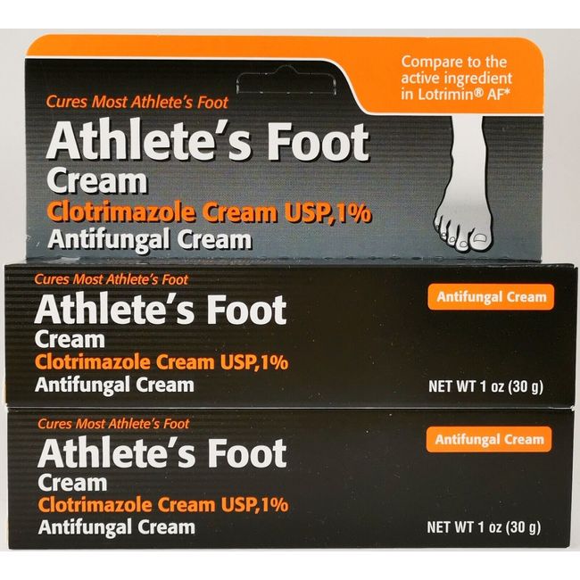 Athlete’s Foot Antifungal Cream,1oz Compare-To Lotrimin AF.(2 PACKS) EXP:10/2024