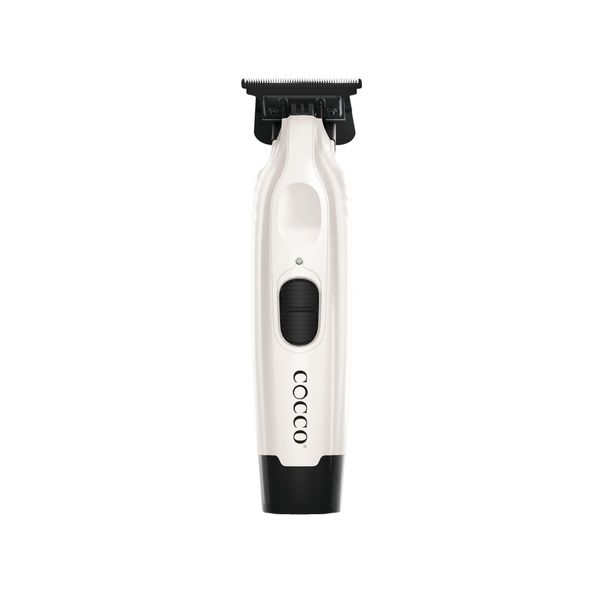 Cocco® Veloce Pro Trimmer Collection: Precision Trimmers for Professionals - Digital Gap™ Ambassador DLC Blade, High-Torque DC Motor, All-Metal, Cordless (Limited Edition in Pearl White)