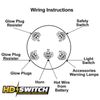 Ignition Key Starter Switch Assembly fits Kubota Engine 66706-55120 w/3 Keys