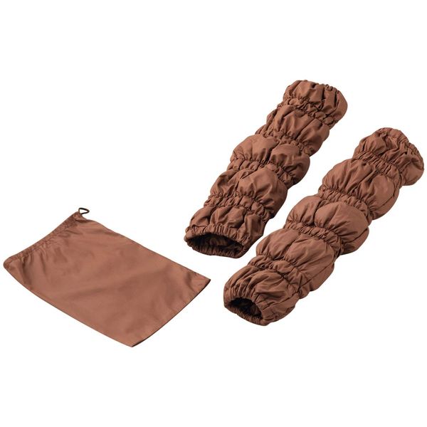 Emur Washable Feather Leg Warmers, Brown, Storage Bag Included, 7 Colors Available, Braun