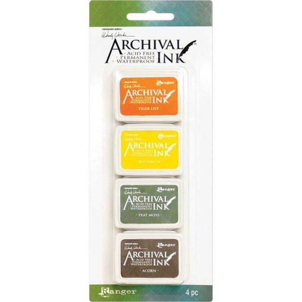 Ranger Wendy Vecchi Archival Mini Ink Pads Kit 5, Various, 4 Mini Pads