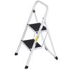 2 Step Ladder Folding Step Stool w/ Handgrip & Wide Pedal Lightweight Indoor