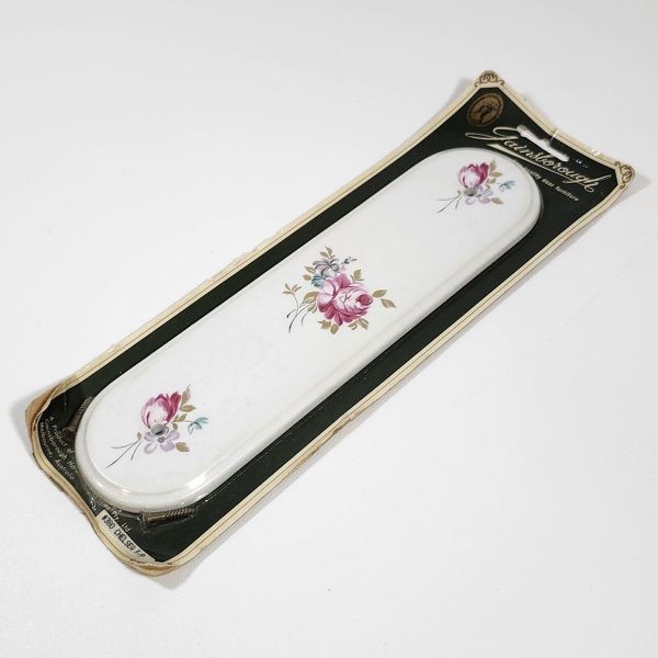 Gainsborough Door Push Plate Model #380 Chelsea Floral Pattern NOS New Old Stock