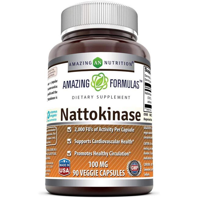 Amazing Nutrition Amazing Formulas Nattokinase 100mg 90 Capsules