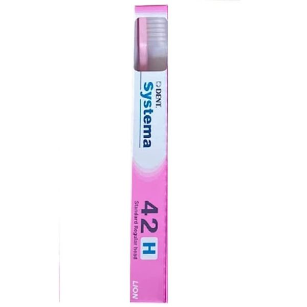 Lion DENT .EX Systema Toothbrush 1pc 42H (Regular Firm) Pink