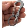 Titanium Carabiner Clip Carabiner for Keys,Multifunctional Keychain with Keyring
