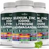Selenium, Zinc, Iodine, L Tyrosine, Ashwagandha - Thyroid Support Supplement ...