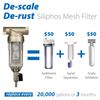 iSpring FWSP100SL Spin down Sediment Water Filter Replacement Cartridge, chrome