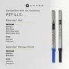 CROSS ATX Sandblasted Titanium Gray Rollerball Pen, Titanium Grey, 885-46