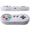 2 Pack Rechargeable USB PC SNES Controller with USB Receiver Wireless Gamepad